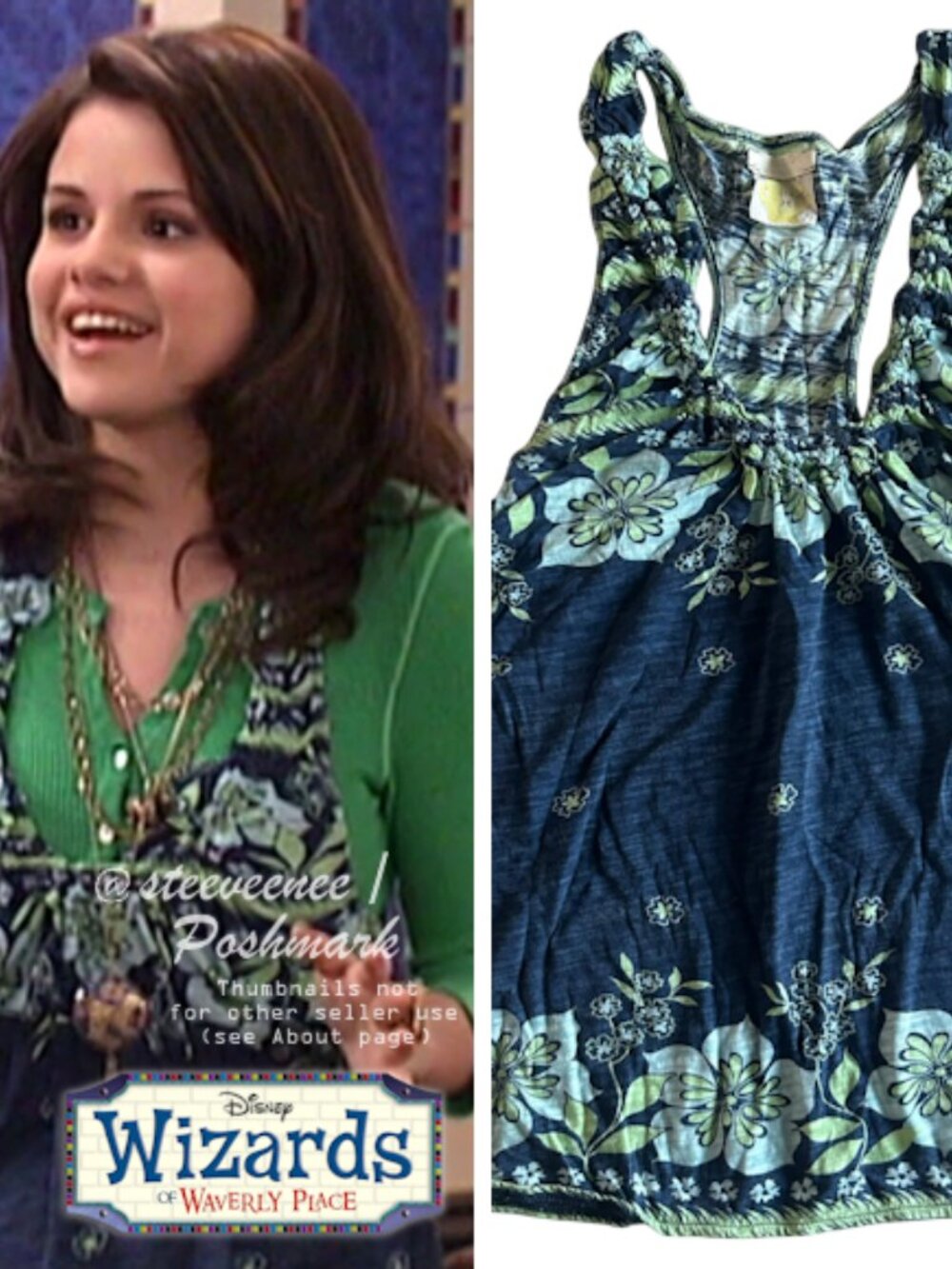 Free People Floral Racerback Tank ASO Alex Russo